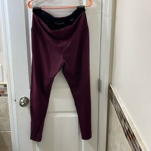 High waist Alexander Jordan tummy control leggings. Burgundy. Size XL